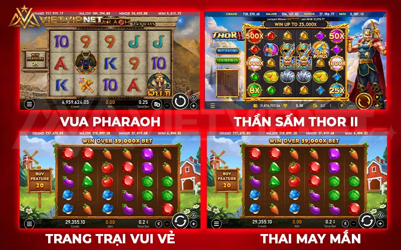 Giao diện game slot vietvip