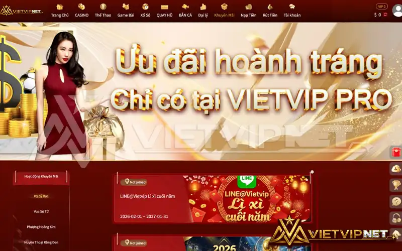 khuyến mãi vietvip