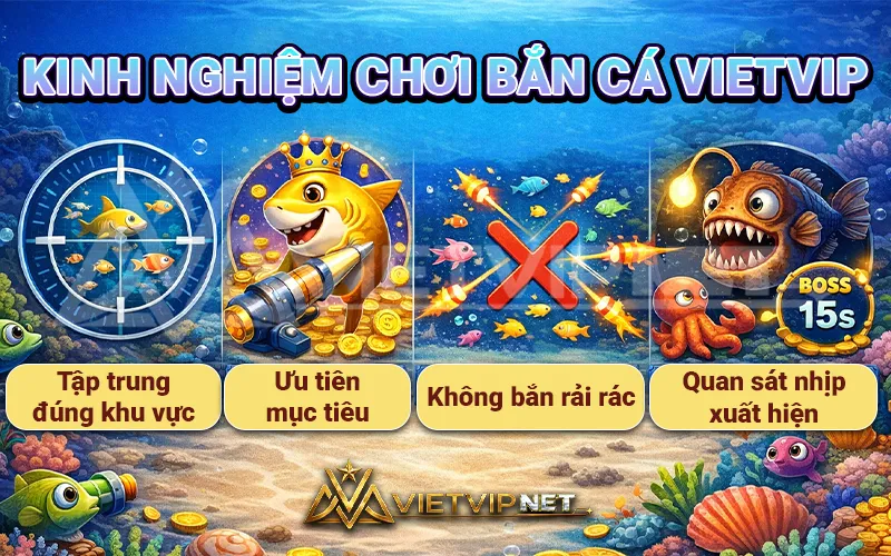 Kinh nghiệm chơi bắn cá Vietvip