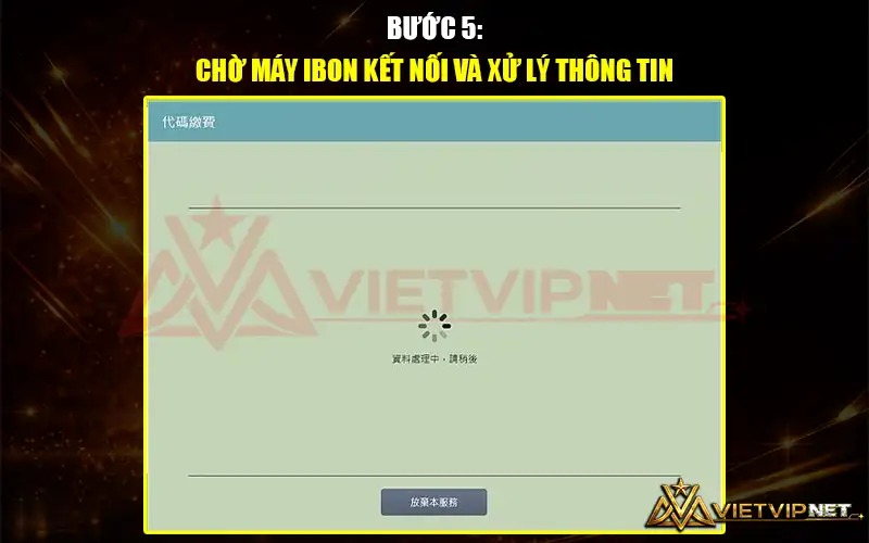 Chờ máy xử lý thông tin