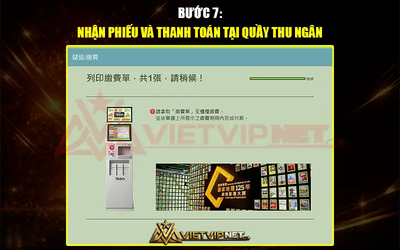 Hướng dẫn nhận phiếu thanh toán